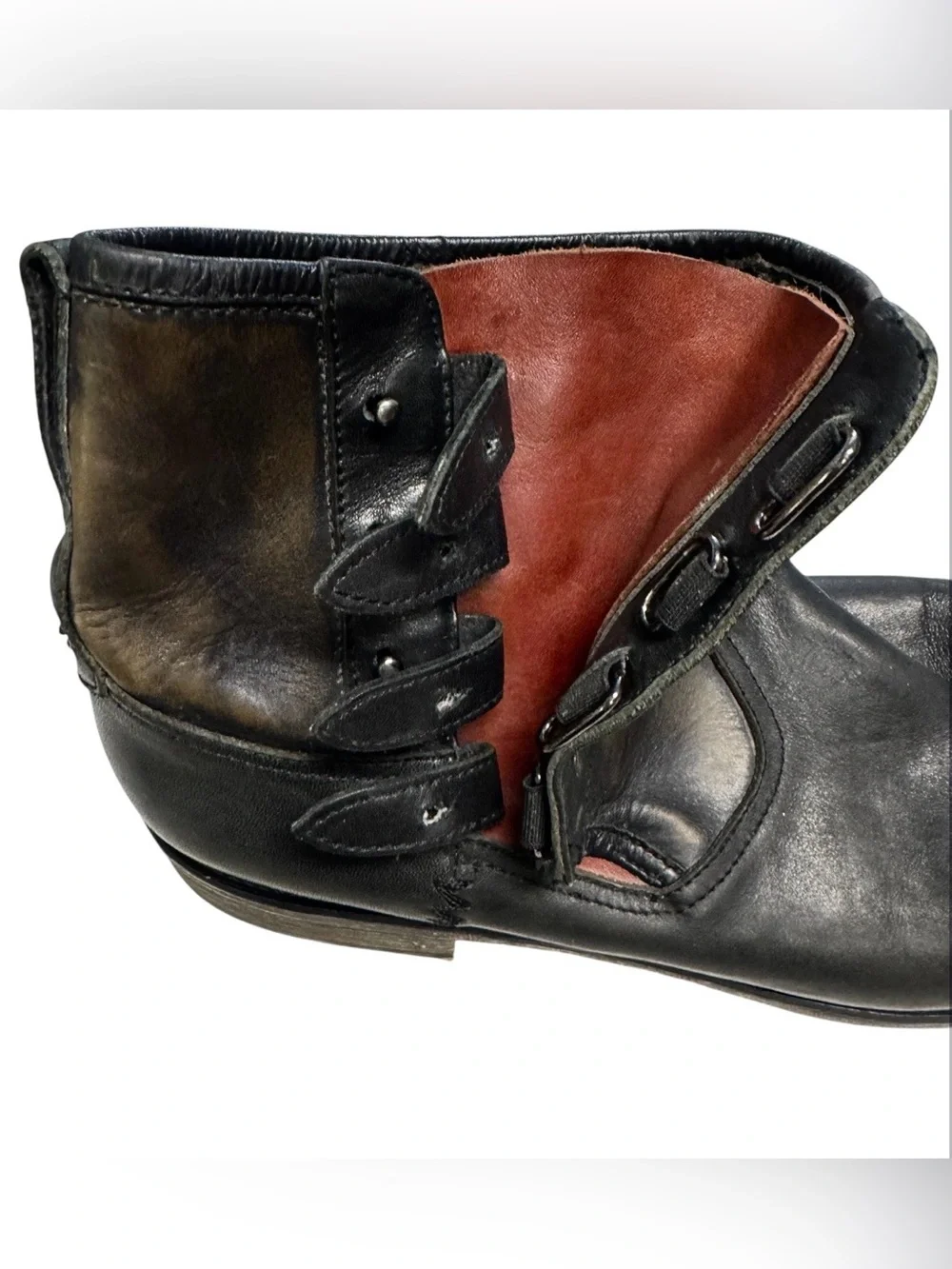 Grail John Varvatos Collection Fleetwood Multi-Prong Men’s Boots Size 12